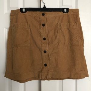 GAP Brown Corduroy Skirt
